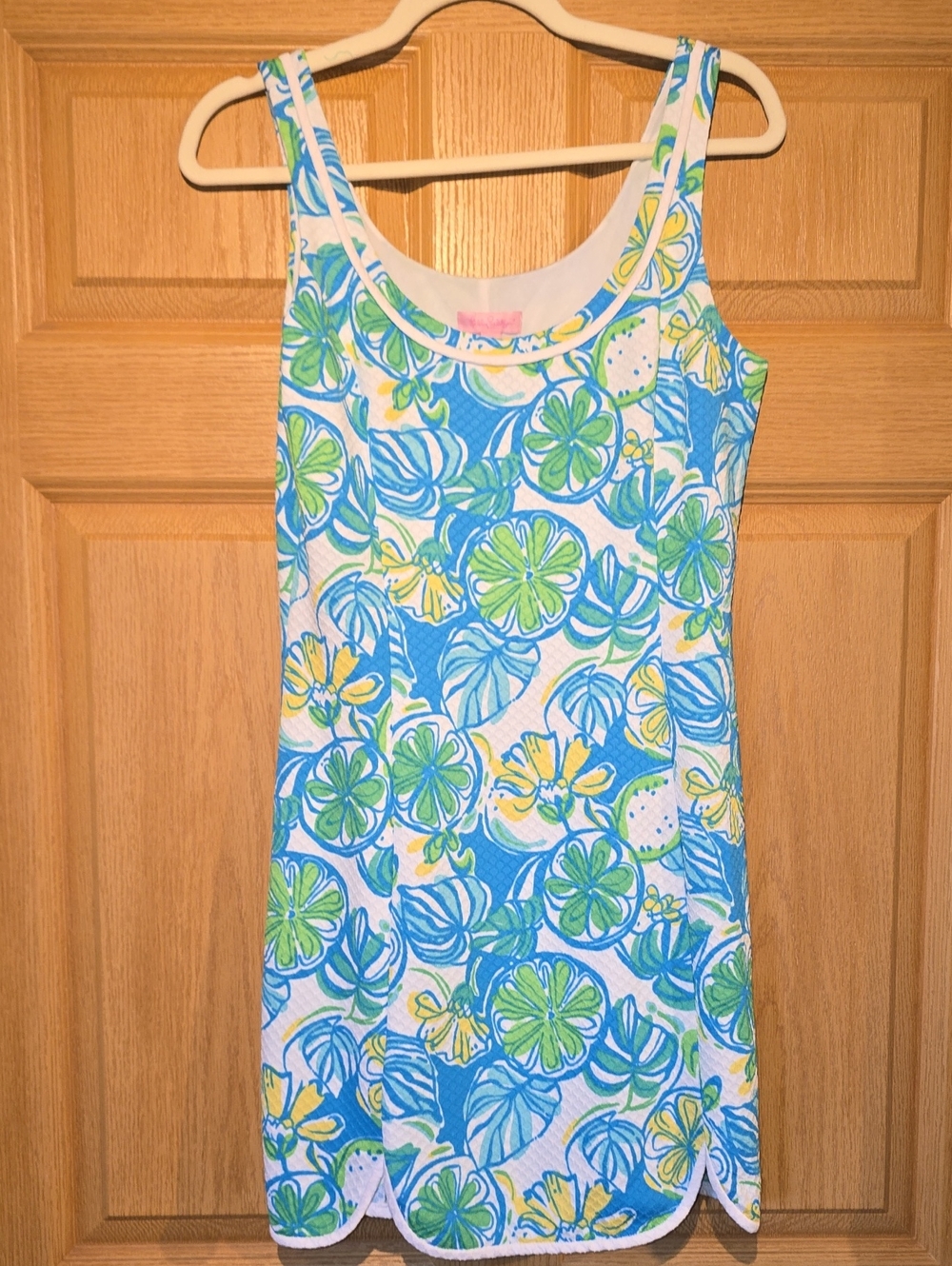 Lilly Pulitzer Blue Green Yellow Floral Mini Dress